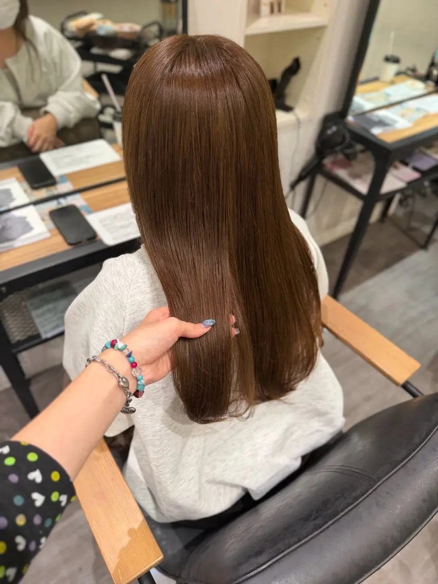 ロング 髪質改善 トリートメント カット ヘアカラー トリートメント Karin／ jrスタイリストのヘアスタイル