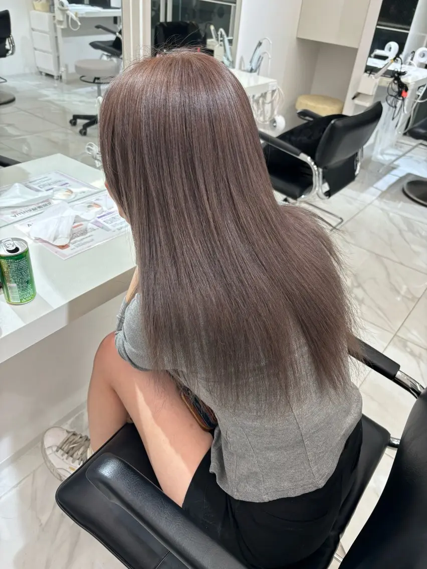 ロング ヘアカラー 🩶大人韓国ヘア 渋谷/Satsukiのヘアスタイル