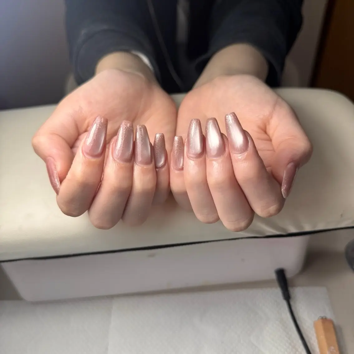 ネイル チークネイル フレンチネイル グラデーション 韓国ネイル マグネットネイル Hana Nailのネイルデザイン