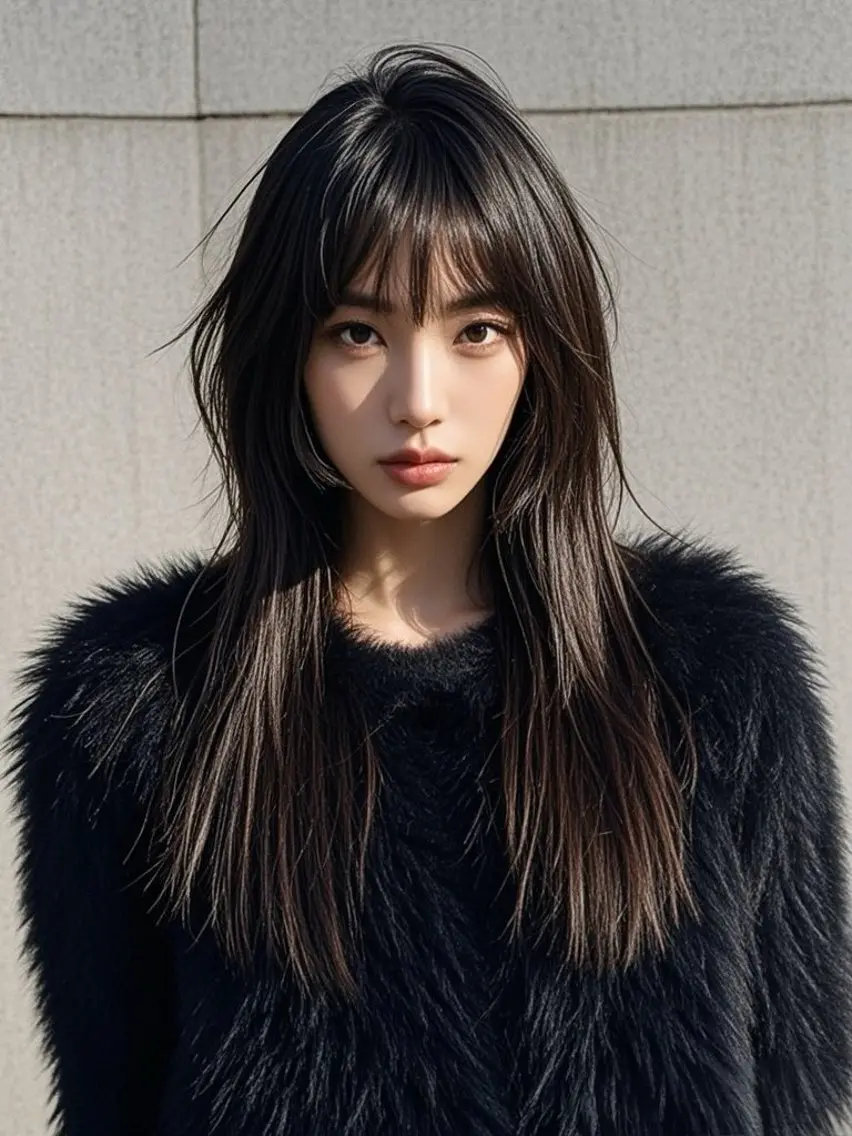 ロング ショートボブ アッシュ ボブ くびれヘア ハッシュカット カット ヘアカラー 縮毛矯正 トリートメント ウルフカット 811 大阪梅田 ウルフのヘアスタイル