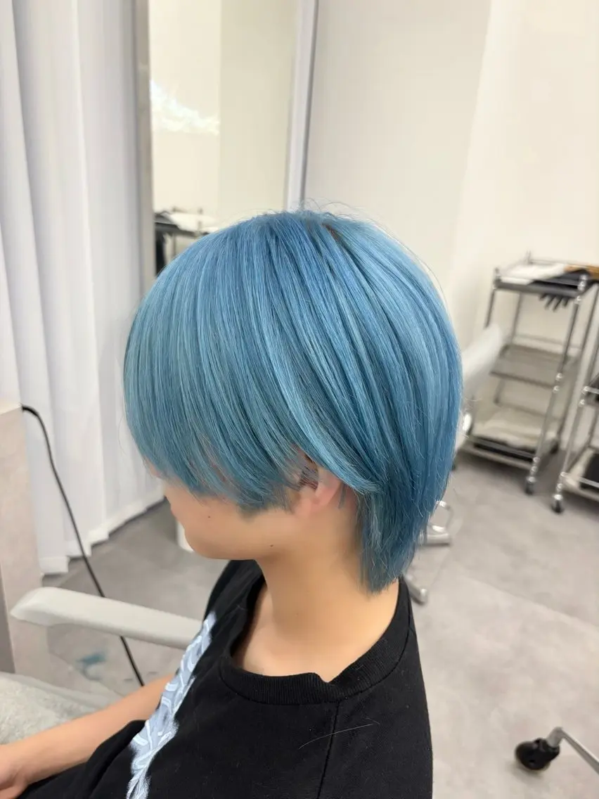 カラー メンズ ヘアカラー ブリーチ/ハイトーン 🤍そな🤍のヘアスタイル