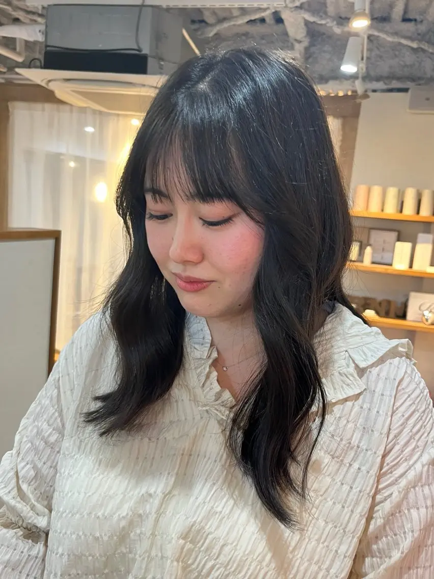 カラー ブラウンカラー オリーブブラウン ヘアカラー 透明感ベージュ/ オリーブ/Miu🪽のヘアスタイル