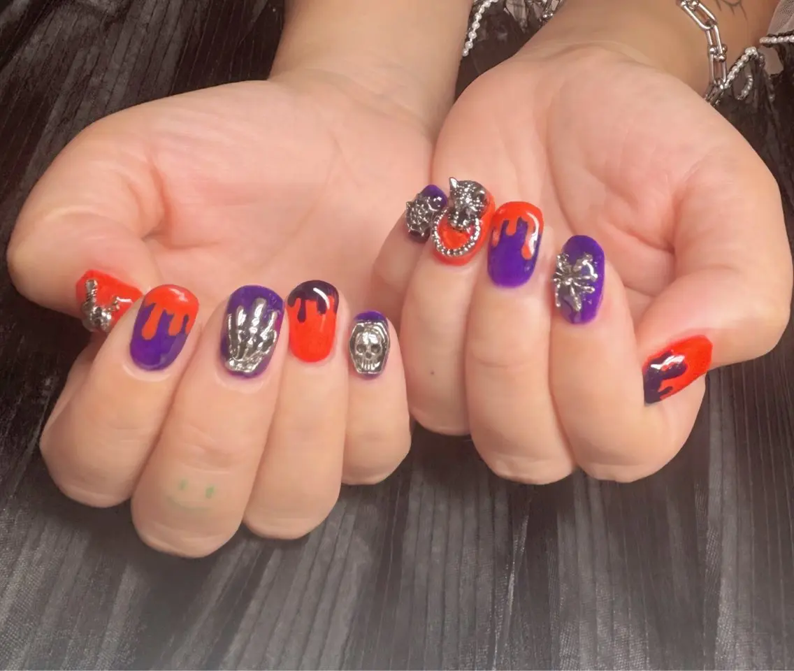 ネイル ハロウィン ハンドネイル Nail Salon macherieのネイルデザイン