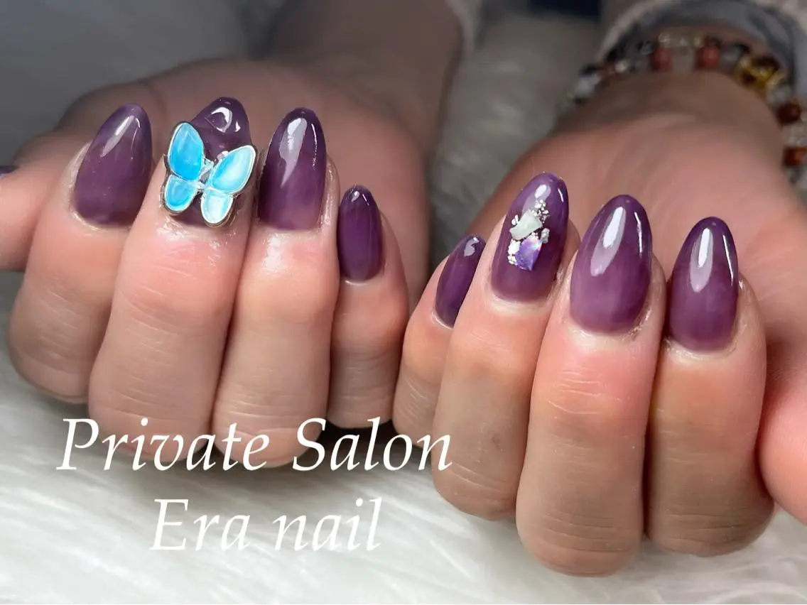 ネイル アートネイル ワンカラーネイル ハンドネイル Era nailのネイルデザイン