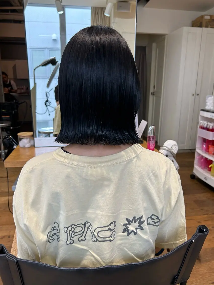ショート カラー ボブ 、 、のヘアスタイル