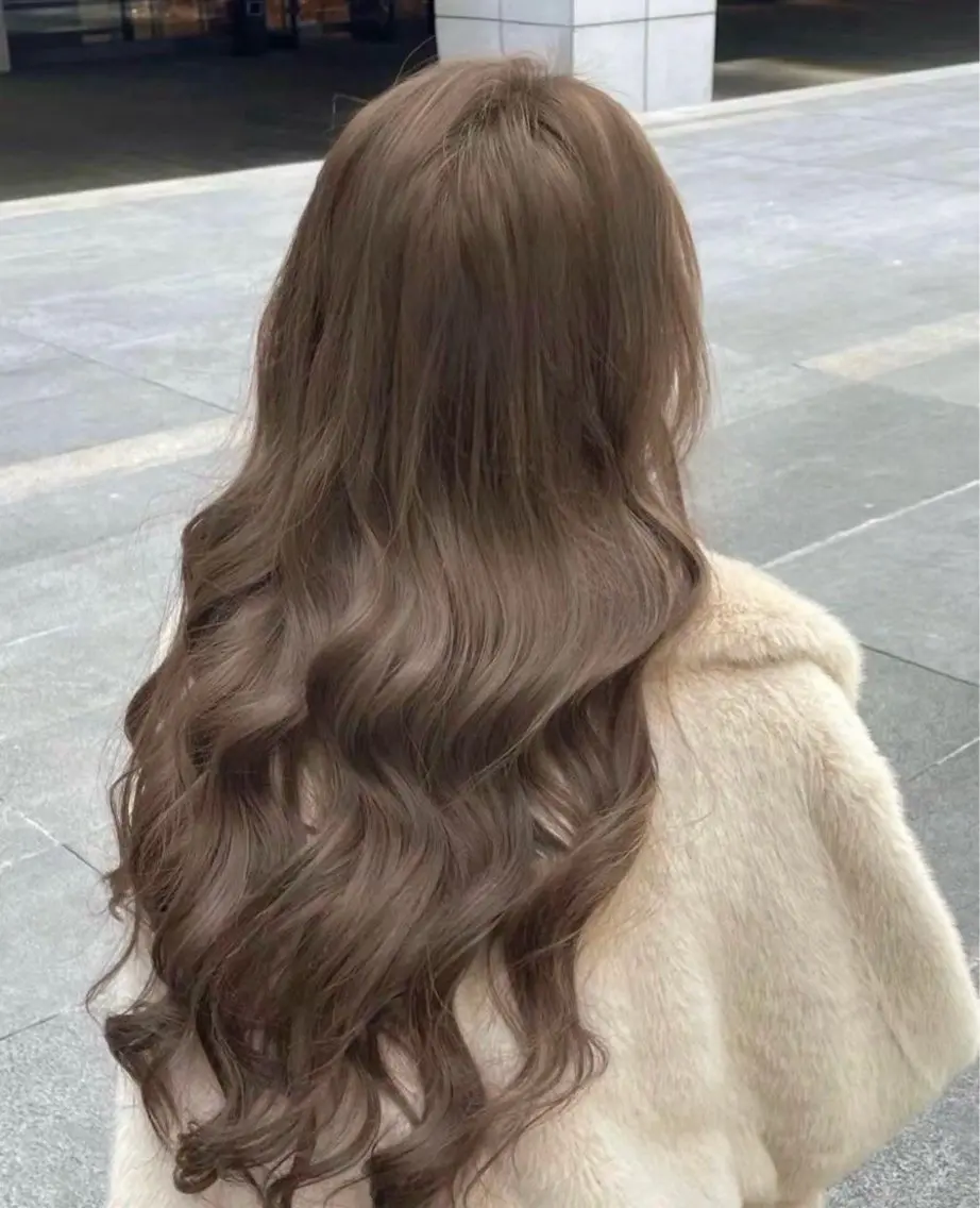 カラー ブリーチなし 透明感カラーのヘアスタイル