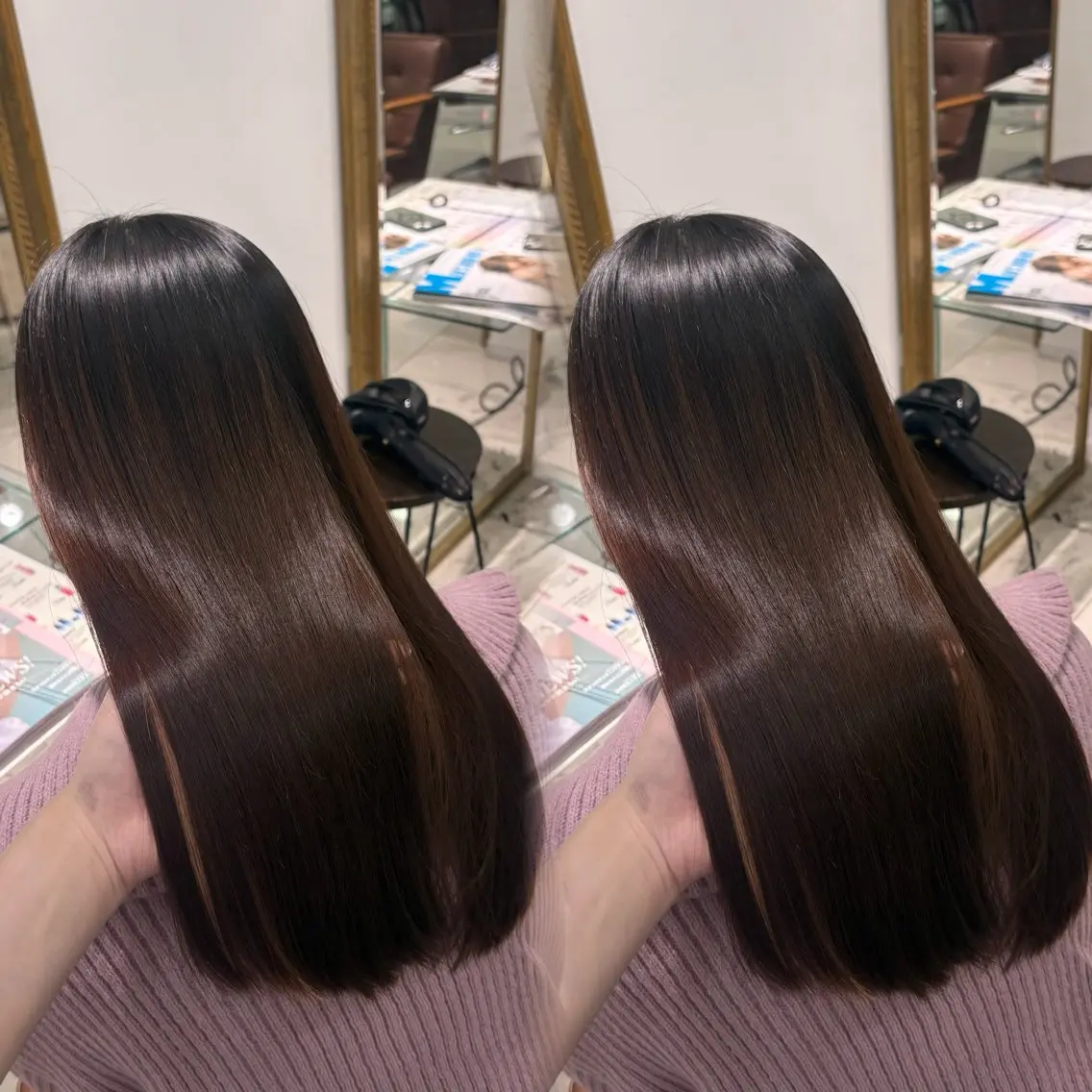 ロング カット ヘアカラー トリートメント 艶モテカラー miku🏳️‍⚧️のヘアスタイル