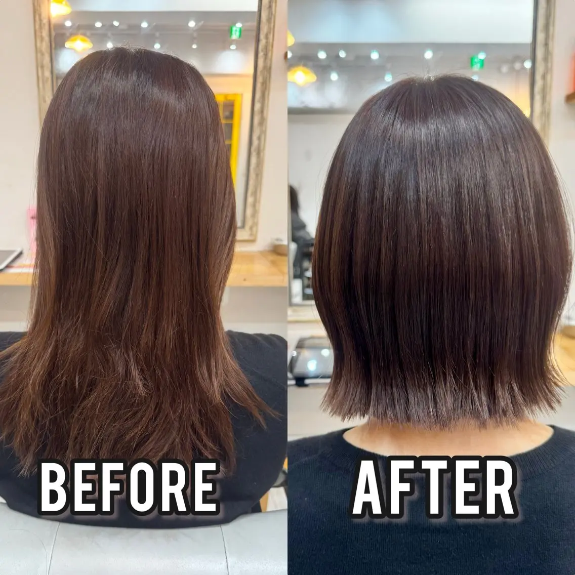 ミディアム カット 縮毛矯正 山本 悟志のヘアスタイル
