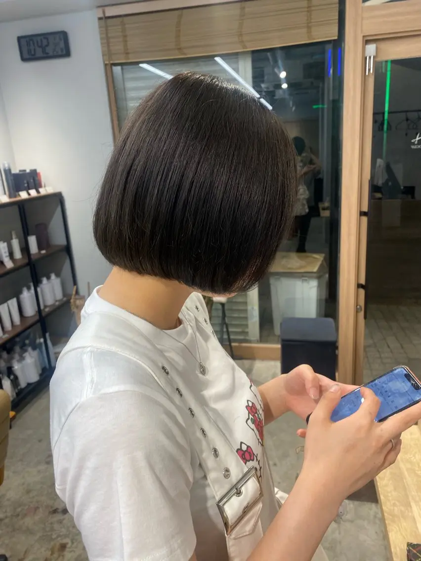 ショート カラー ブラウンカラー 🐾Libero🐾 柏　KONOMIのヘアスタイル