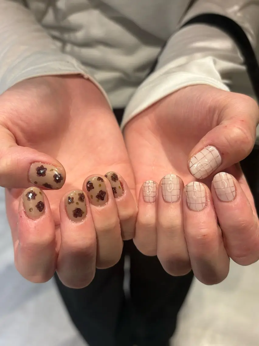 ネイル アートネイル ニュアンスネイル ハンドネイル Miura.H 🦋🫧のネイルデザイン