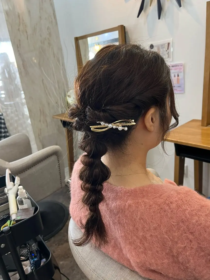 ロング ヘアアレンジ 直毛改善特化美容師/ 大森雄貴のヘアスタイル