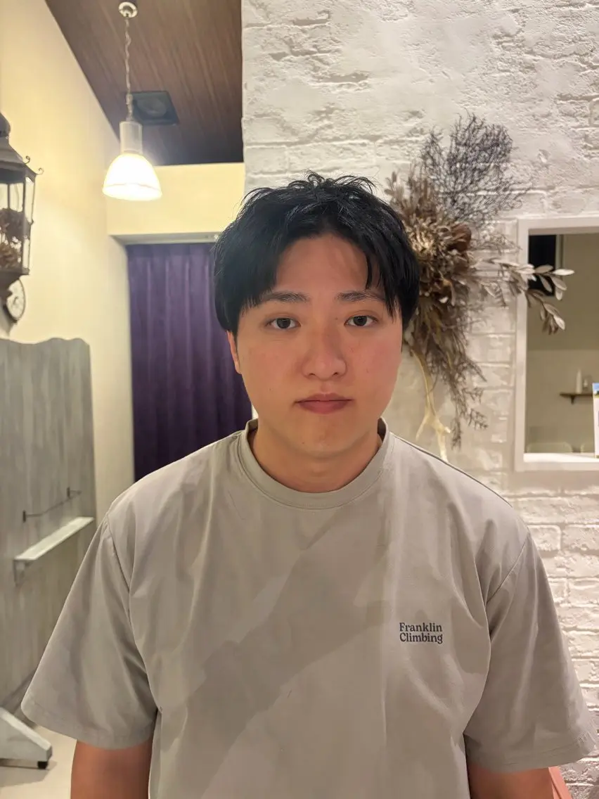 メンズ MAHAE 東芝のヘアスタイル