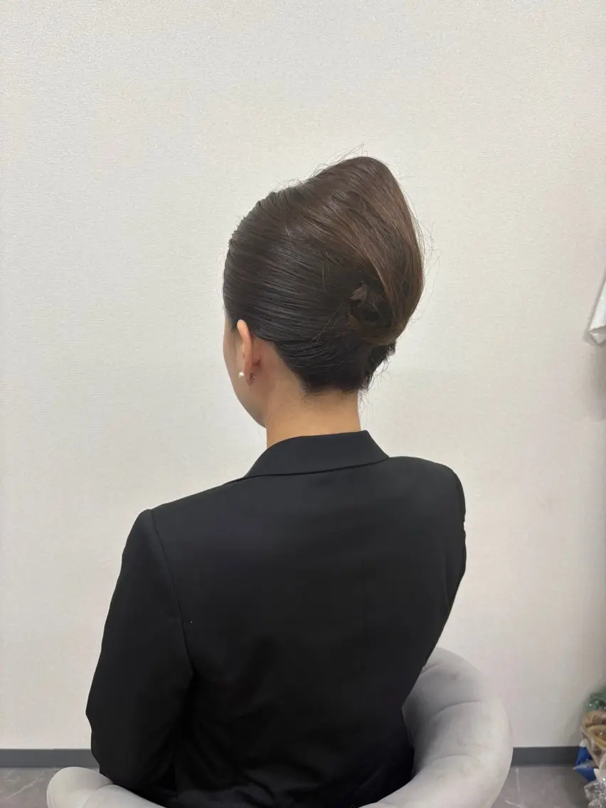 ヘアアレンジ 夜会巻き ヘアサロン ミカヅキのヘアスタイル