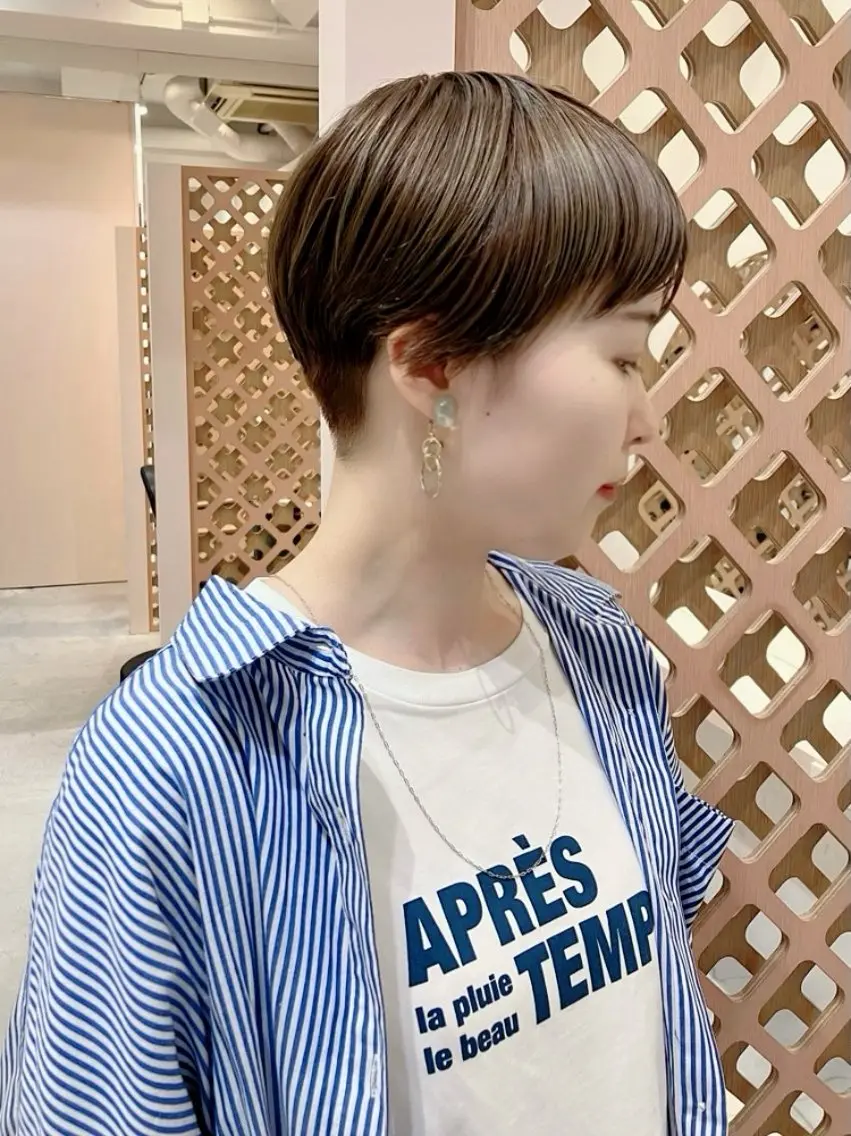 ショート カラー アディクシーカラー ショートヘア カット ヘアカラー 川間 将彦のヘアスタイル