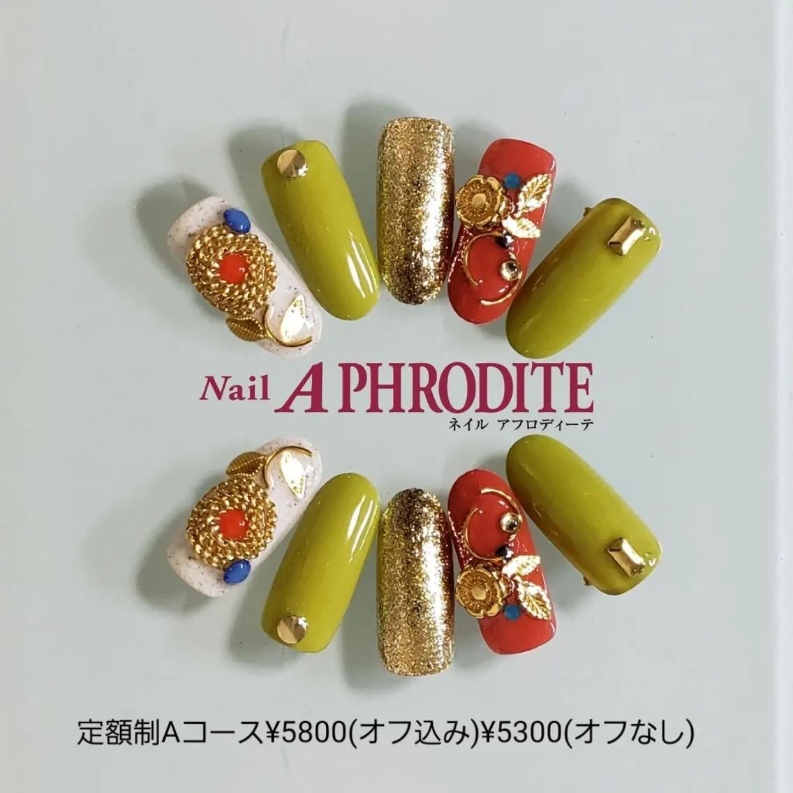 ネイル アートネイル ジェルネイル 持ち込み ソフトジェル ハンドネイル Nail Aphroditeのネイルデザイン
