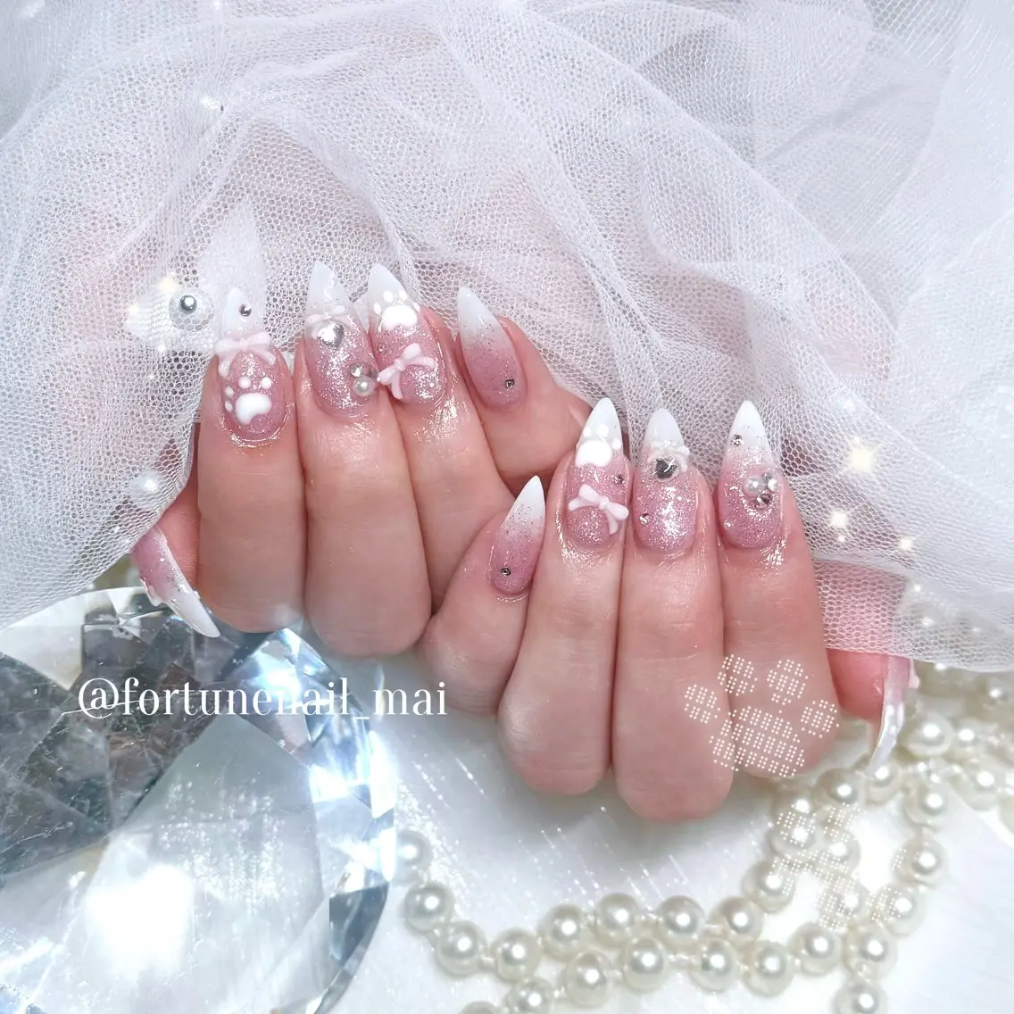 ネイル ハンドネイル 🎀Mai 🎀7/28🈳✩.のネイルデザイン