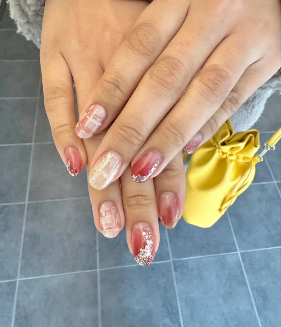 ネイル 成人式 キラキラネイル ニュアンスネイル オフィスネイル シンプルネイル Lililas💎 リリラースのネイルデザイン