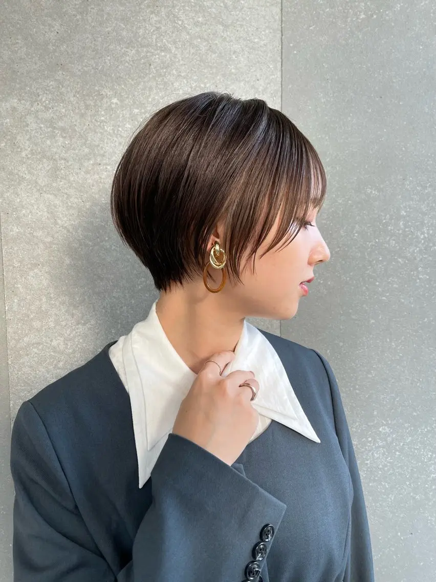 ショート 透明感カラー 中嶋 将城のヘアスタイル