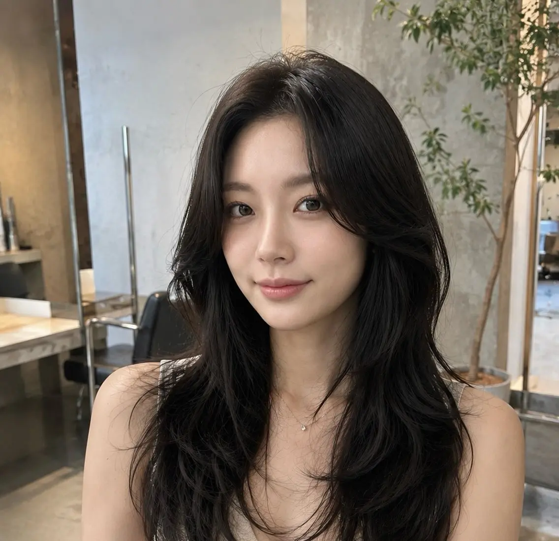 ロング カラー レイヤーカット ロング カット トリートメント 三浦 斗翔のヘアスタイル