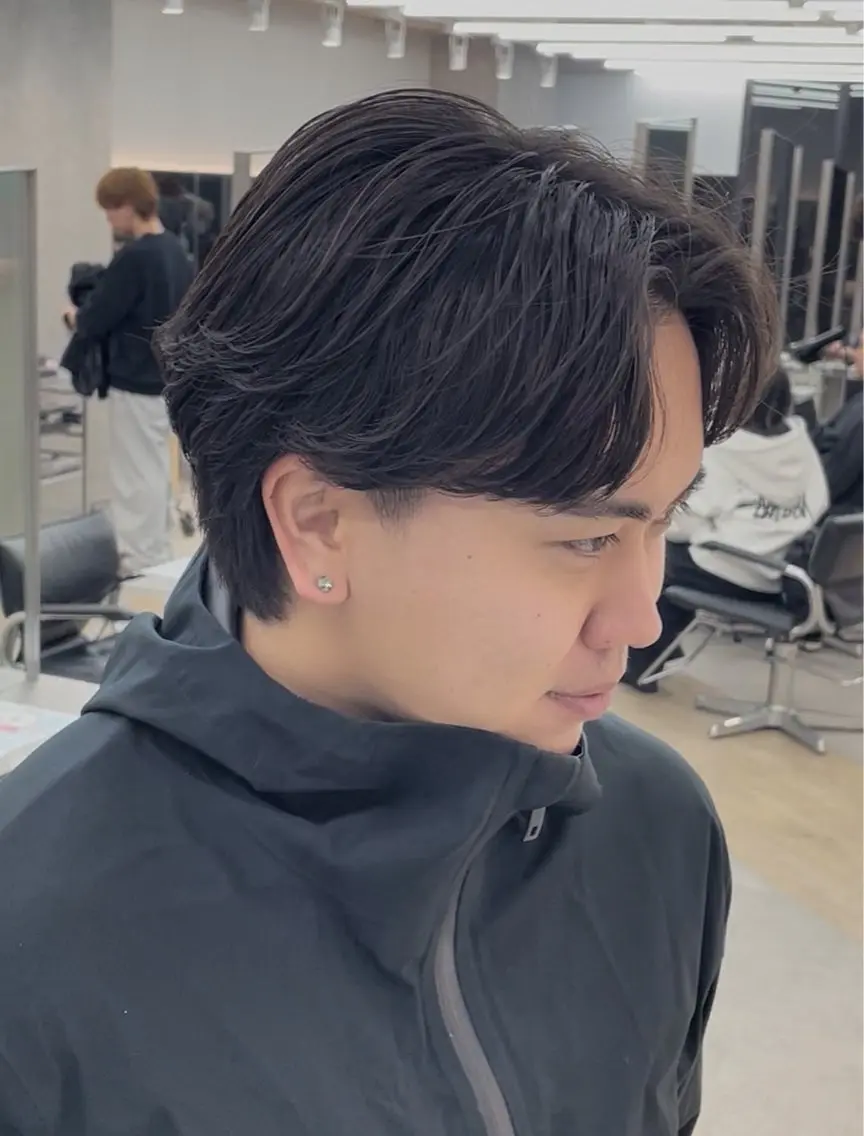 パーマ メンズ メンズパーマ ニュアンスパーマ カット パーマ 🎀メンズパーマ☆ 艶カラー☆Syuriのヘアスタイル