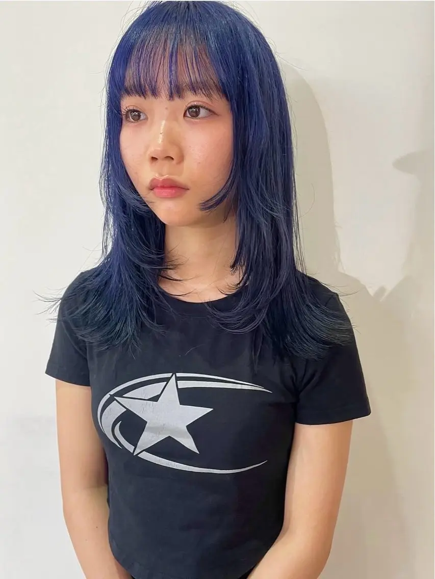セミロング カラー ヘアカラー ナナ 福岡美容室のヘアスタイル