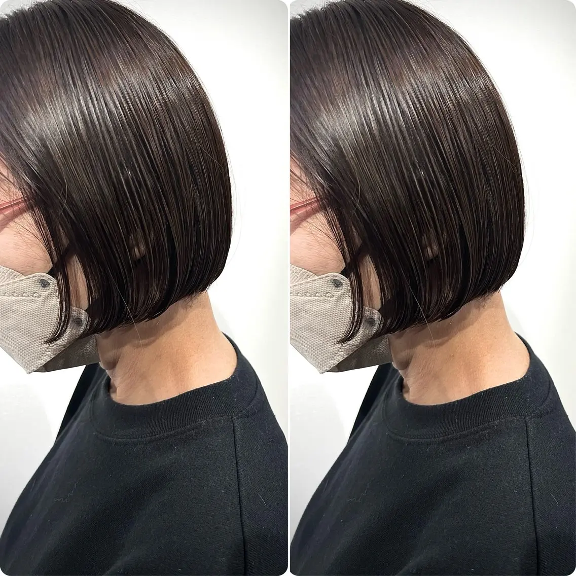 ショート 切っぱなし💇‍♀️ イヤリング🎨龍之介のヘアスタイル