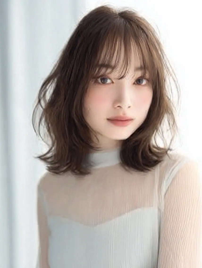 ロング 縮毛矯正 絶対綺麗な暖色カラー 🎯あります✨増渕✨のヘアスタイル
