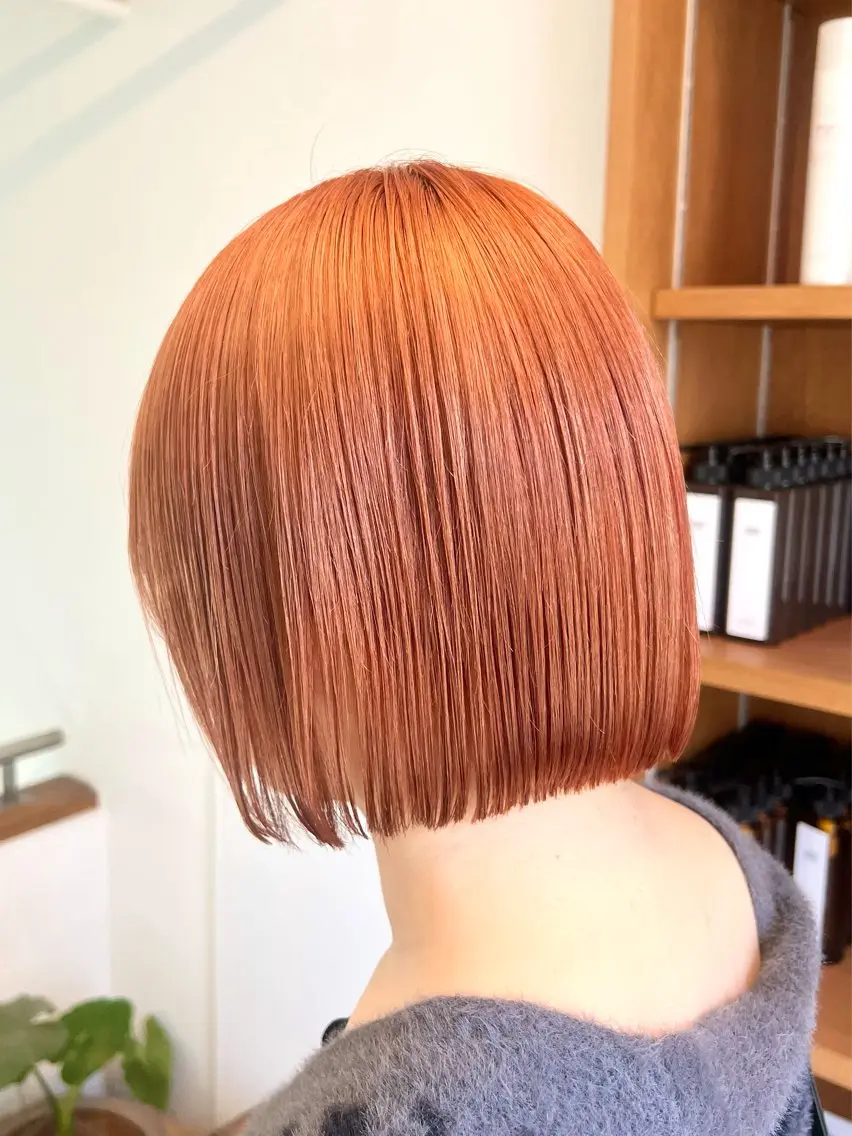 ショート カラー ブリーチ カット ヘアカラー Ami ケアブリーチ/表参道のヘアスタイル