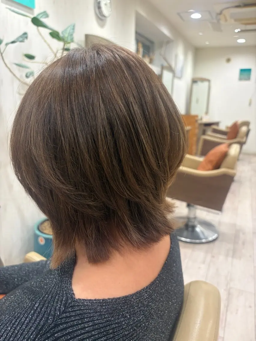 カット+リタッチカラーの写真