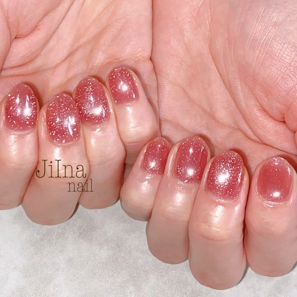 ネイル フラッシュネイル フラッシュマグ マグネットネイル マグネットワンカラー ワンカラーネイル JiIna nailのネイルデザイン