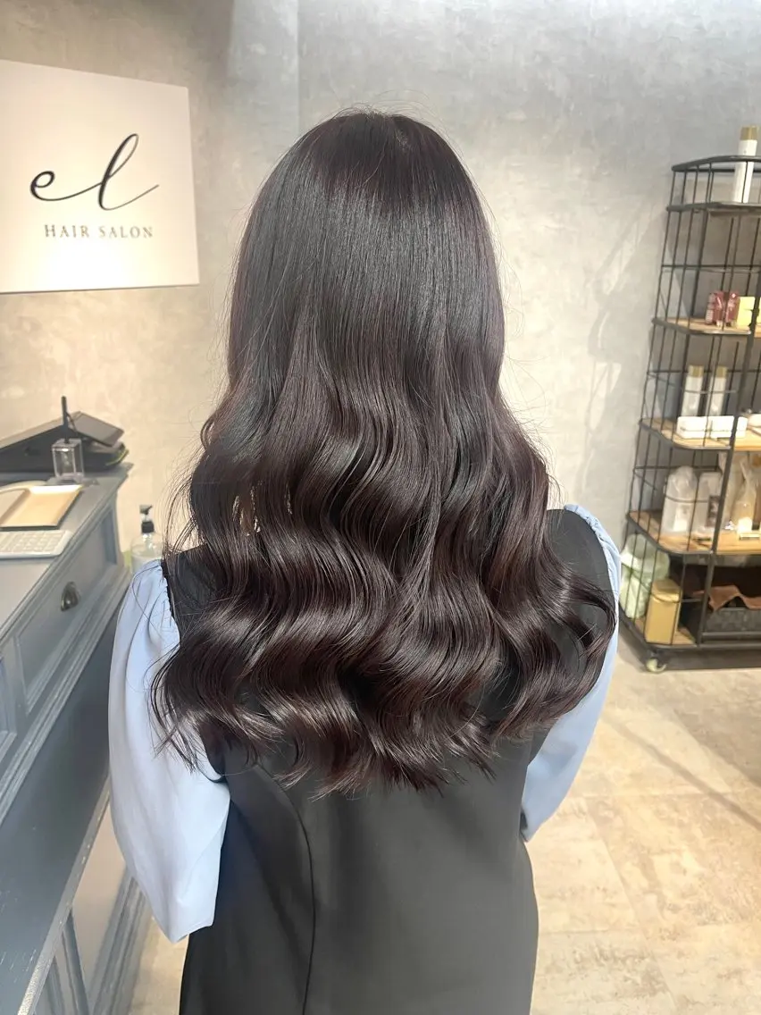 ロング カラー ブリーチ ケアブリーチ カット ヘアカラー トリートメント 福西 洋斗のヘアスタイル