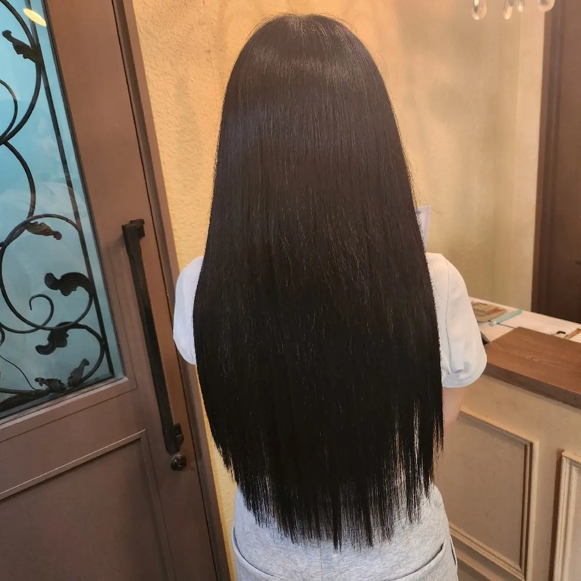 ロング ヘアアレンジ シールエクステ エクステ ロング エクステ 田井中 悠紀のヘアスタイル