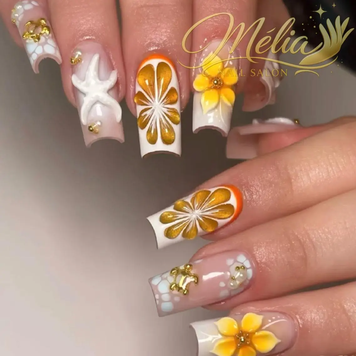 ネイル グラデーション 韓国ネイル ロングネイル 持ち込み シンプルネイル Melia Nail Nambaのネイルデザイン