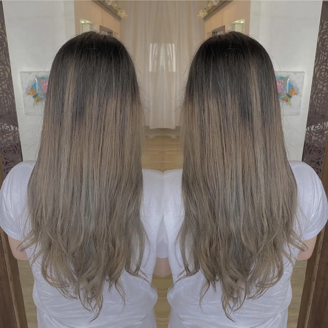 ミディアム カラー イルミナカラー カット ヘアカラー grand juteのヘアスタイル