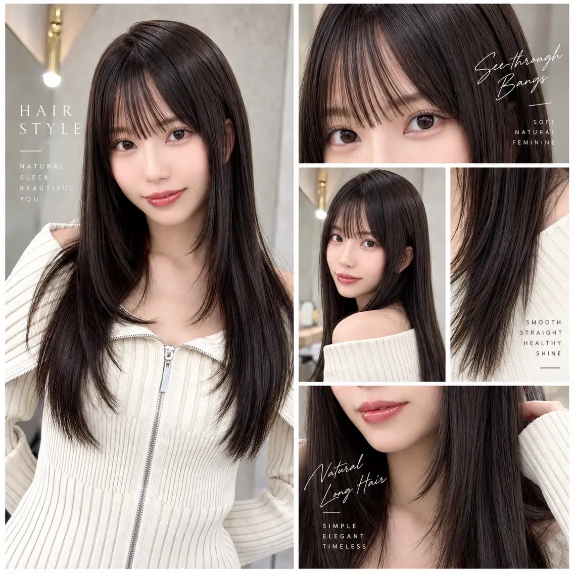 ロング カラー カット ヘアカラー トリートメント 🦋韓国風レイヤー/ 艶髪矯正🦋凛太郎のヘアスタイル