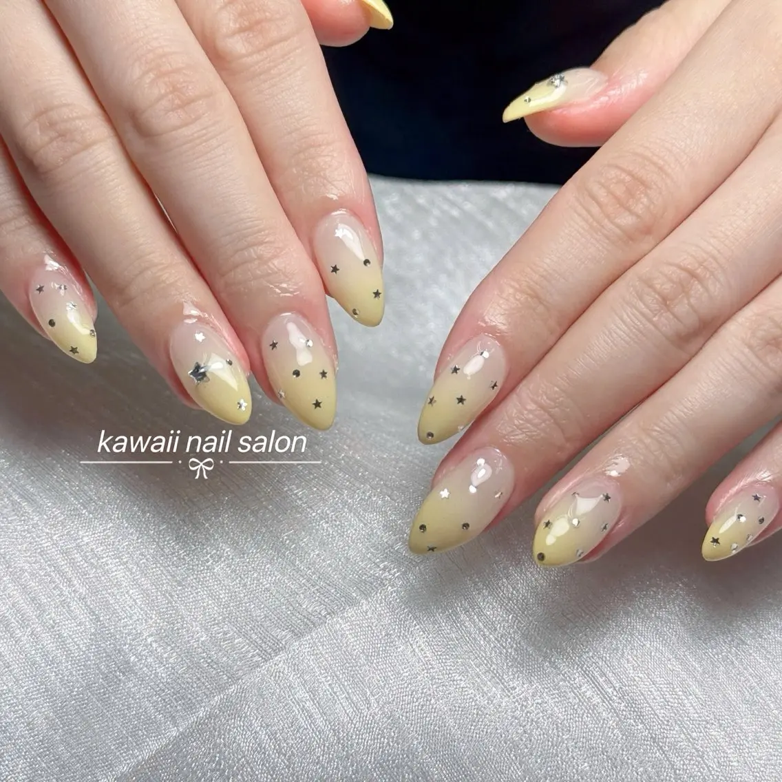 ネイル 長さ出し フレンチネイル ジェルネイル 韓国ネイル マグネットネイル Kawaii _Nailのネイルデザイン