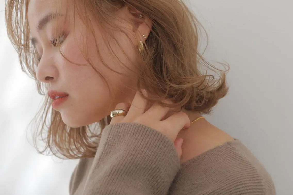 ミディアム カラー ベージュカラー 🩵Arisa MODE K's🫧のヘアスタイル