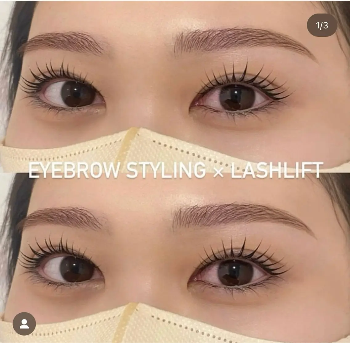 美眉スタイリング&まつ毛パーマ上(パリジェンヌラッシュリフトorラッシュリフト)の写真