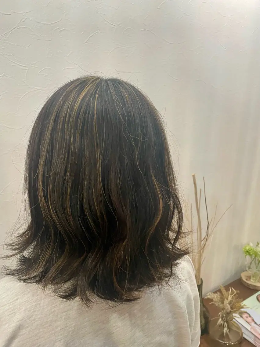 ミディアム カラー 透明感🫧ナチュラル 🍀りんたろうのヘアスタイル