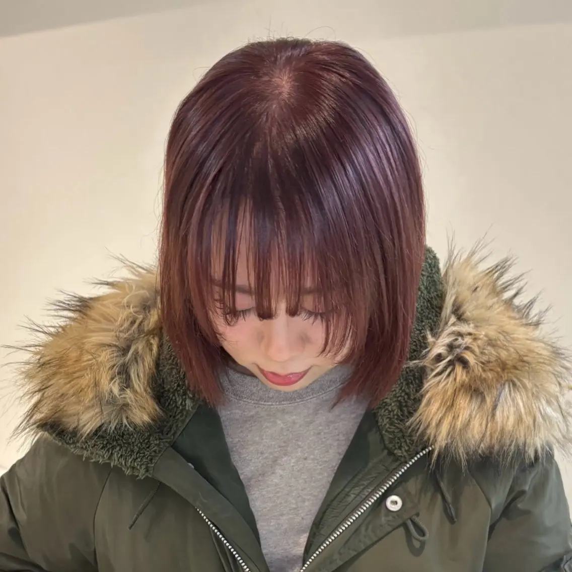 ミディアム カラー ヘアカラー ANY Nodokaのヘアスタイル
