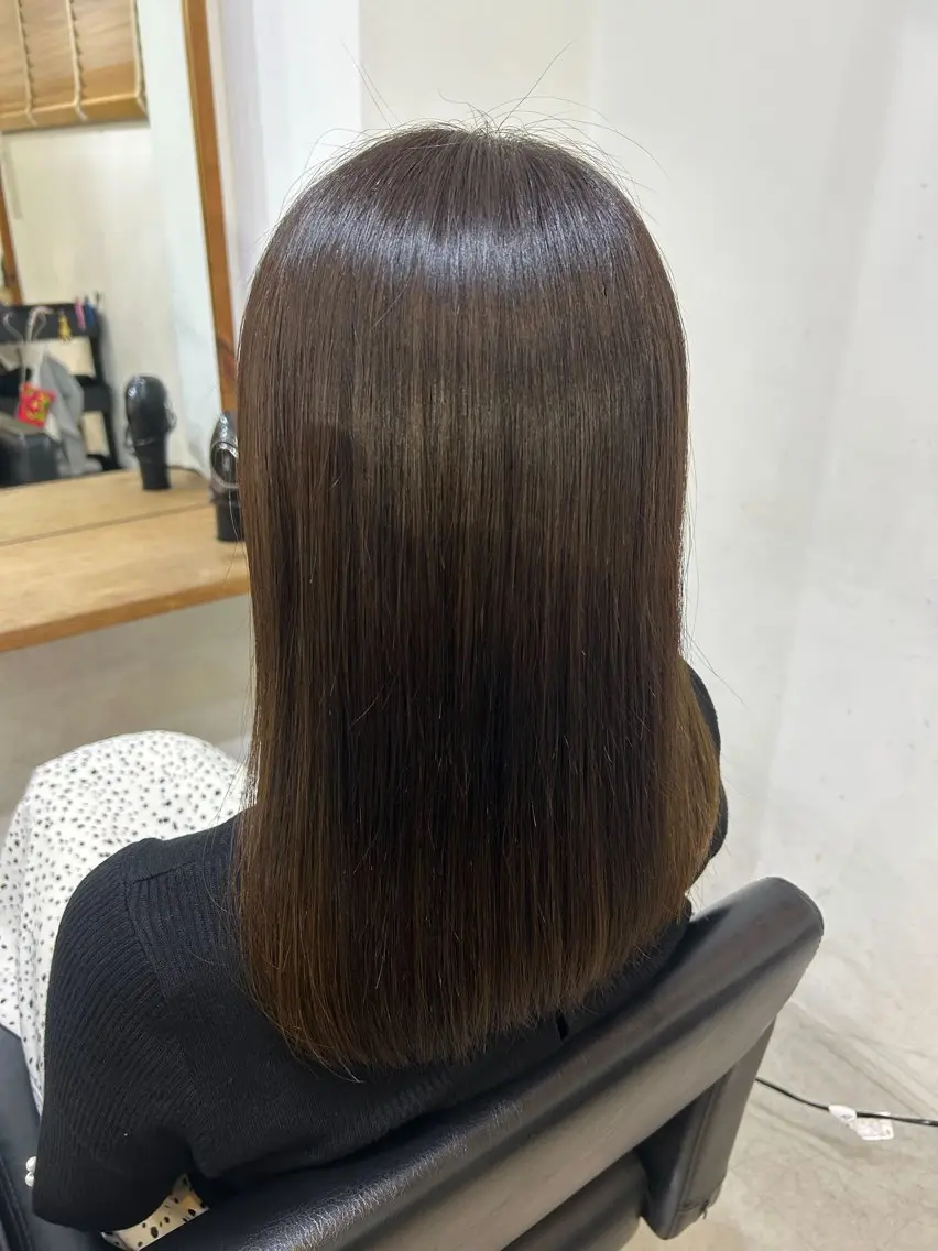 セミロング 縮毛矯正 縮毛矯正1000円/ MIKU🎀のヘアスタイル