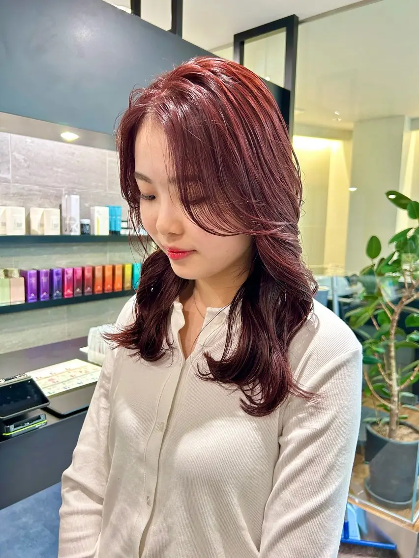 ロング カラー ブリーチ ダブルカラー ハイライトカラー ブリーチなしカラー ハイライト 🎀ヘアセット透明感 /REINA🎀のヘアスタイル
