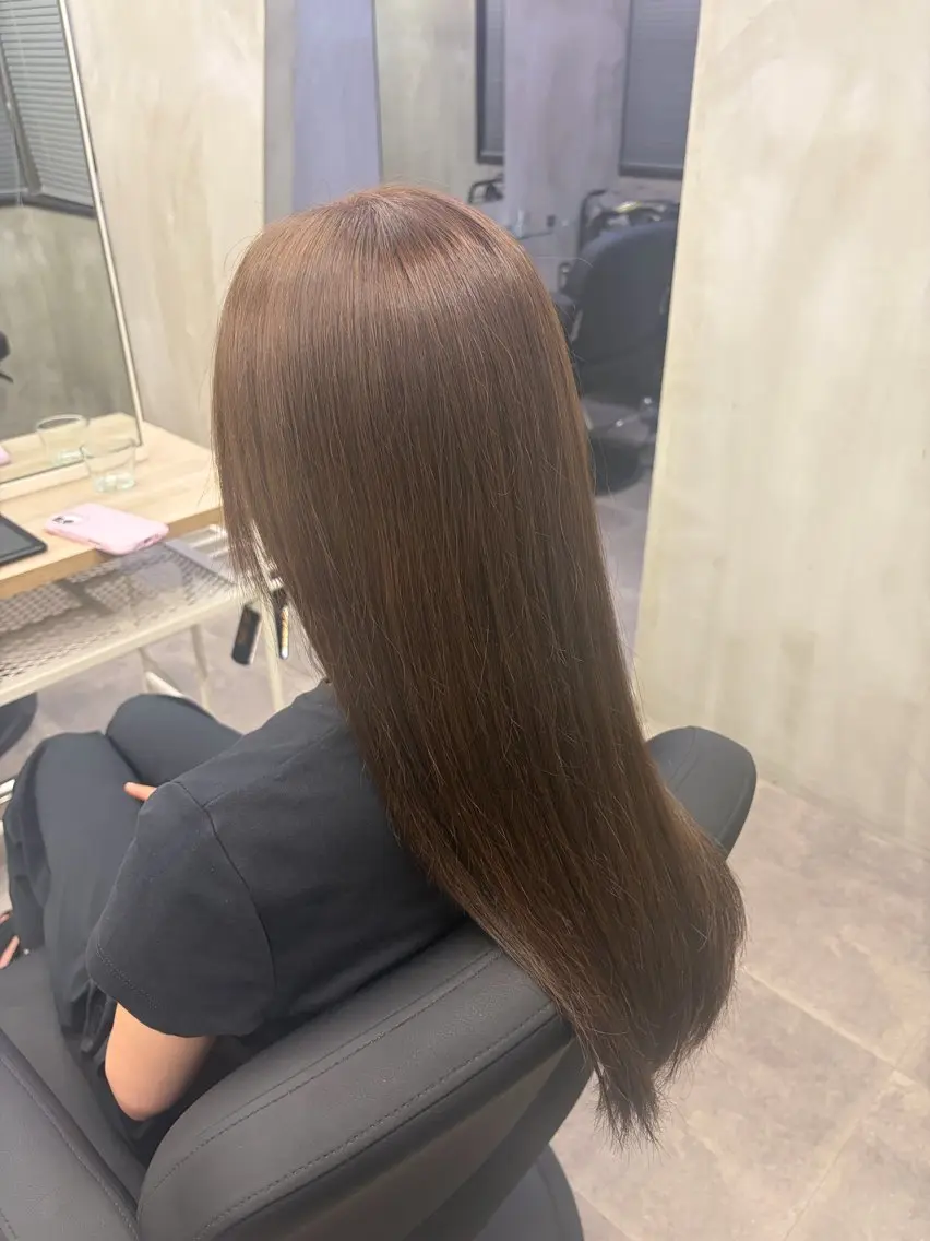 ロング カラー ベージュカラー ブラウンカラー 透明感カラー ヘーゼル 名駅/艶カラー/ haruka♡のヘアスタイル