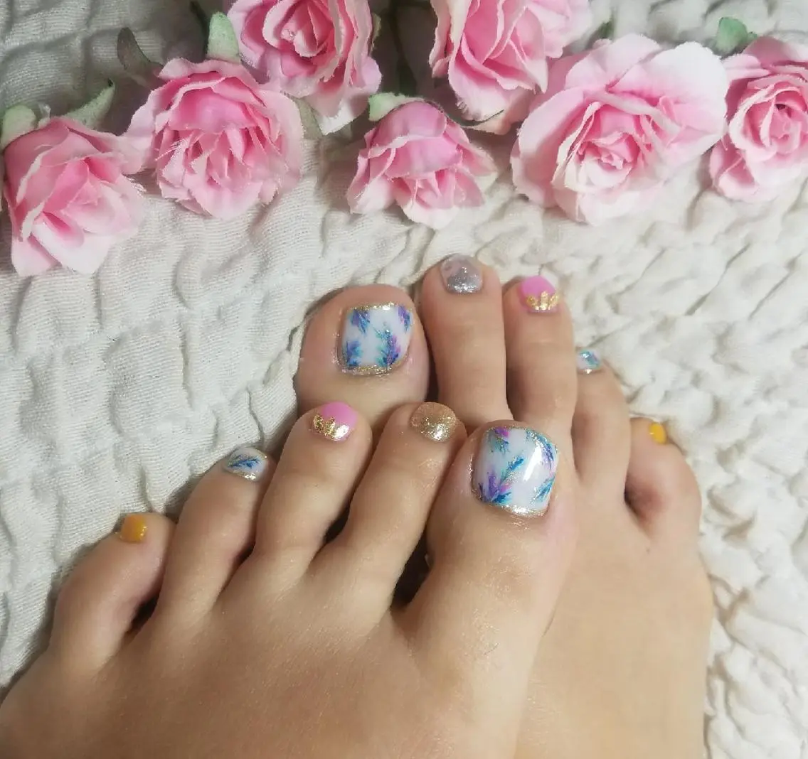 ネイル フットネイル ❤ yuka❤のネイルデザイン