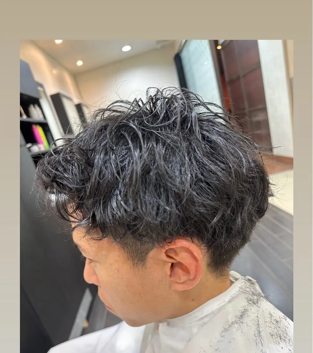 パーマ ナチュラルヘア 神田一瑳のヘアスタイル