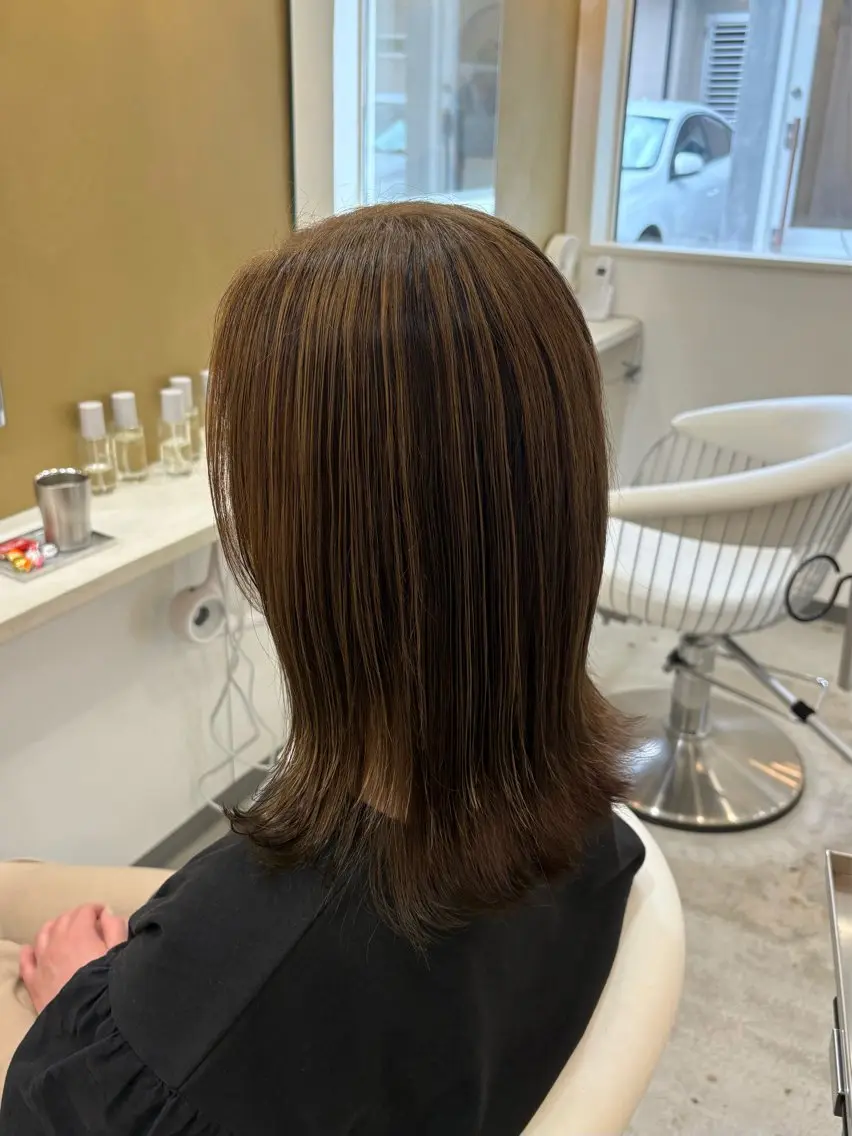 ミディアム 加賀谷 乙葉のヘアスタイル