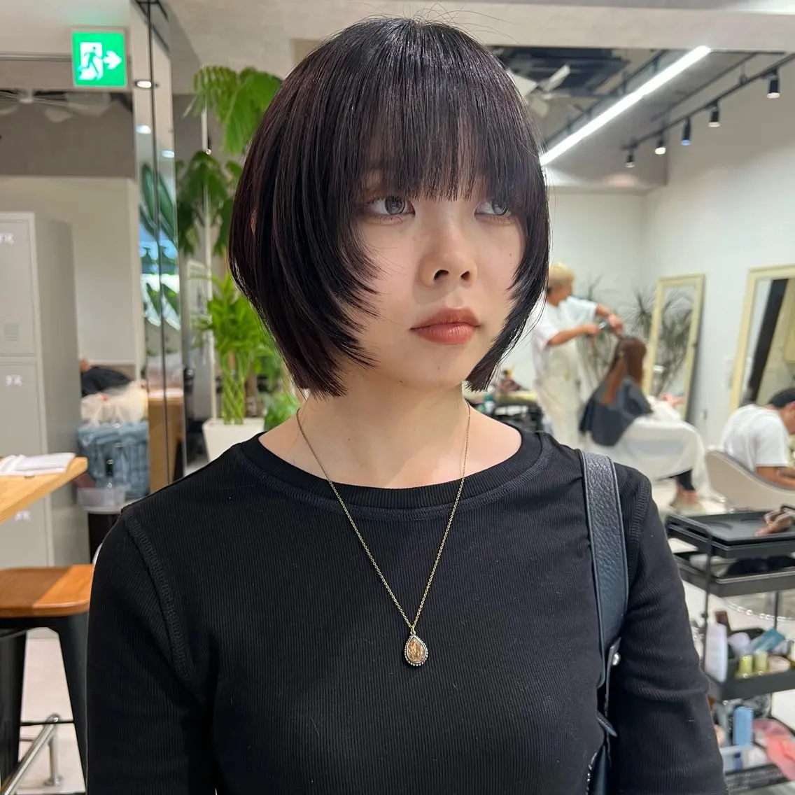ショート カラー ボブ 顔周りカット レイヤーカット カット 透明感カラー/レイヤ ー/ MARIEのヘアスタイル