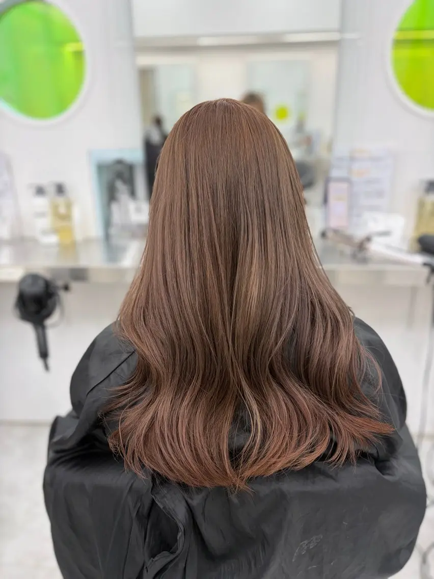 ロング ヘアカラー ヘアセット 艶髪ハイトーンカラー 渋谷🎀ririkaのヘアスタイル