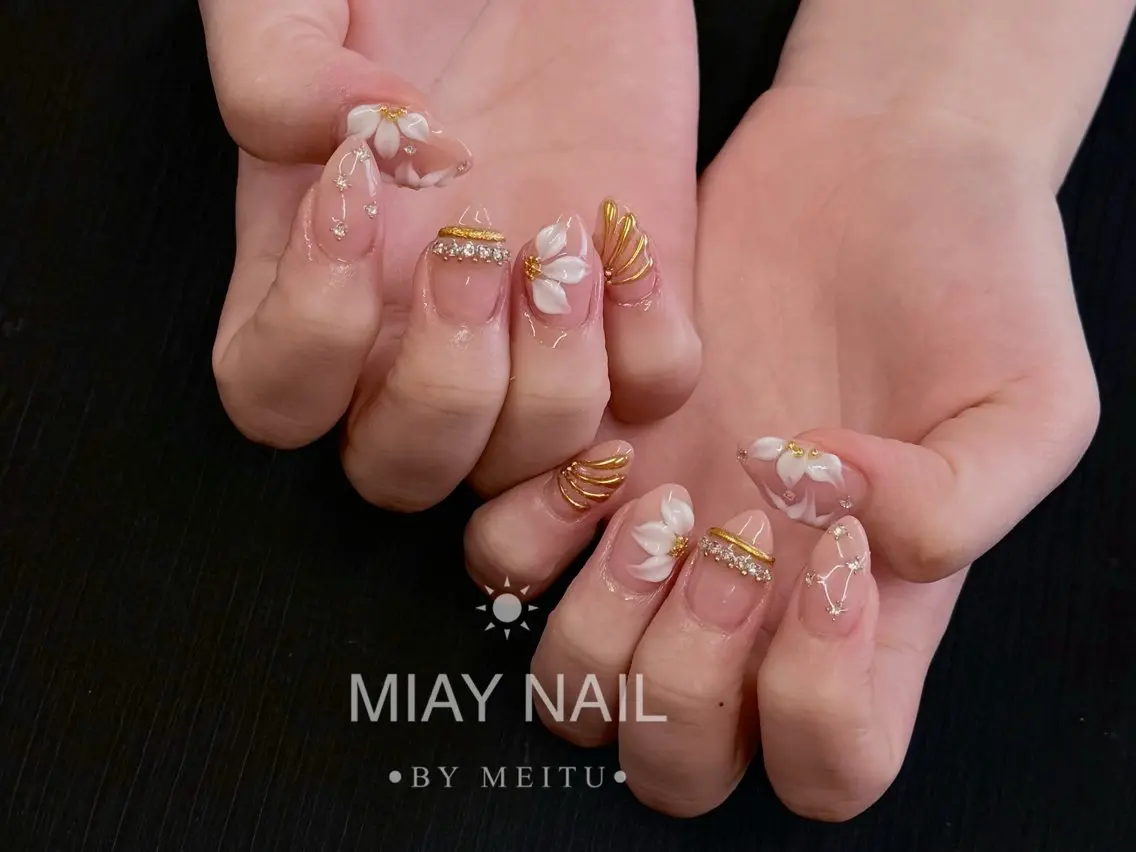 ネイル ハンドネイル 💜MIYA NAIL鶴見店のネイルデザイン