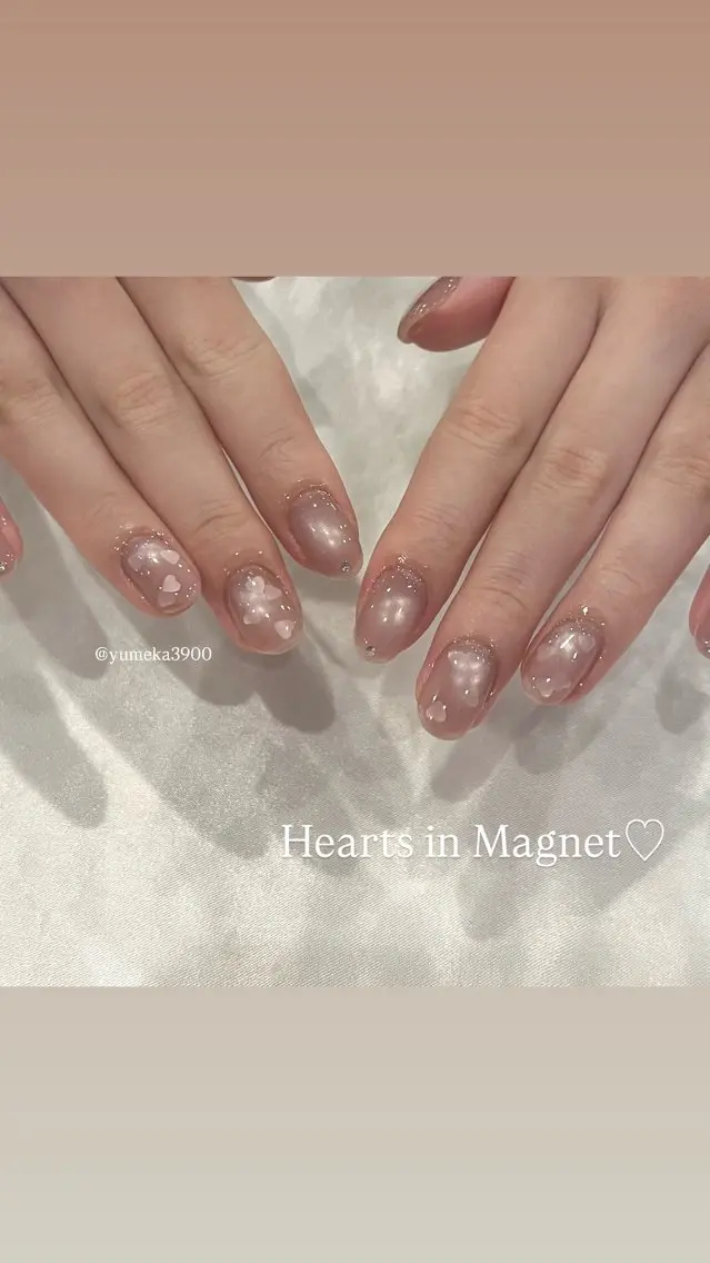 ネイル アートネイル マグネットネイル ♡Tajima Yumeka♡のネイルデザイン